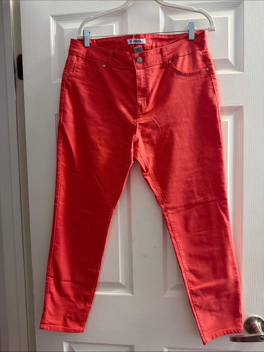 d. jeans Women's Bright Red Skinny Jeans